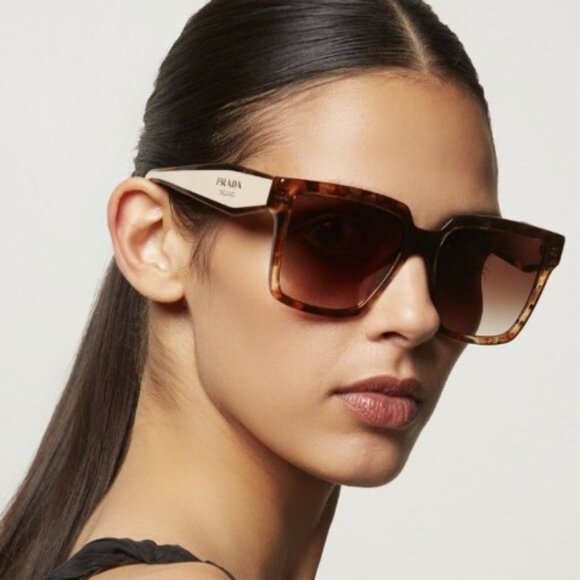 NEW PRADA PR24ZS 07R0A6  PR 24ZS HAVANA SUNGLASSES PRADA PR24ZSF 07R0A6 - Picture 1 of 4